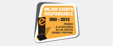 Premio oro Eventoplus al Mejor Evento Responsable 2015